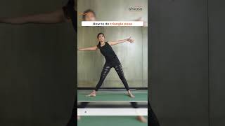 How to do a Triangle Pose for Beginners #trianglepose Update