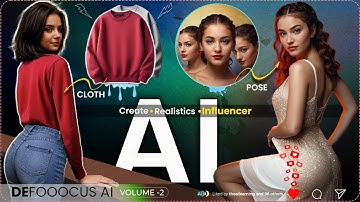 We Create Realistic AI Influencer 2024 | Ai Consistent Characters & Clothes Change AI | DeFooocus AI