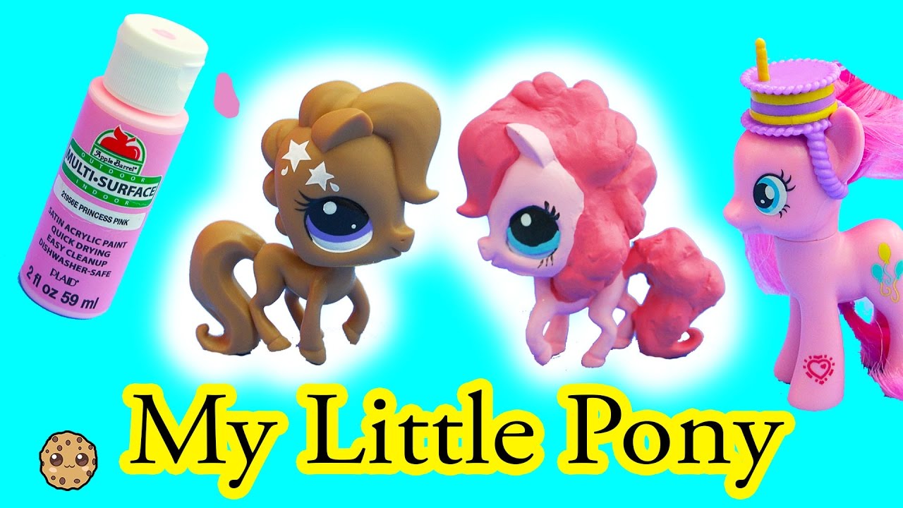 Custom DIY Painting Littlest Pet Shop Into Pinkie Pie Do It Yourself Caft Video