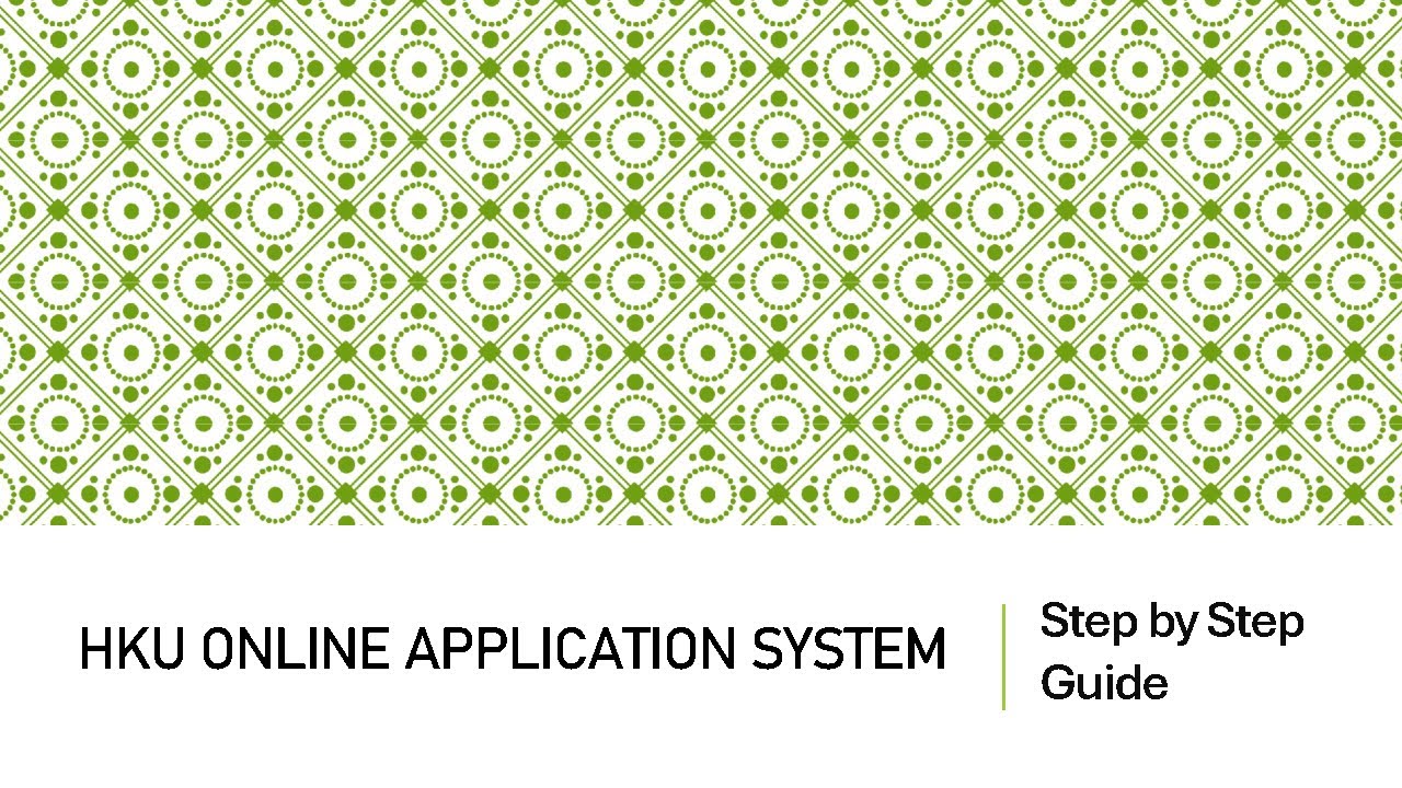 HKU Online Application Step-by-Step Guide 2025 - YouTube