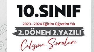 10Sinif 2Dönem 2Yazili Çalişma Sorulari