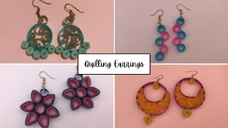 Easy Quilling Earrings | 4 DIY Earring Ideas