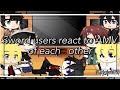 Sword users react AMV of each other (original?)