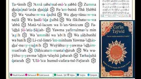 ختمة من مصحف التجويد باللغة الإسبانية الصفحة رقم 585
