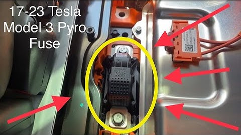 How To Remove Pyro Fuse 2017-2023 Tesla Model 3 Y - NO START AFTER CRASH