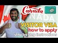 Canada visitor visa   how to apply step by step process  canada tamil