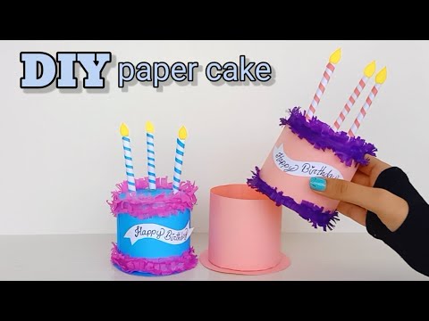 Video: How To Make A Paper Cake