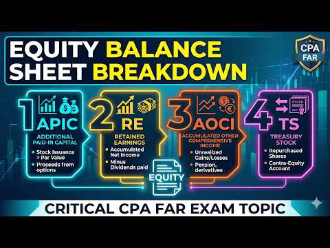 Equity on the Balance Sheet APIC, Retained Earnings, AOCI, and Treasury Stock