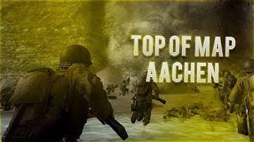 CALL OF DUTY WWII Beta Glitches: Top Of Map Spot On AACHEN (COD:WWII Private Beta)