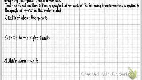 MTH122W-Sec. 3.5 Graphing Techniques: Transformations (Part 2)