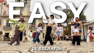 Kpop In Public Lisbon Le Sserafim 르세라핌 Easy Dance Cover By Footwork One-Take