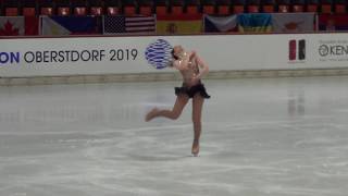 Vanessa Trevino Carrero Free Skating Oberstdorf 2019