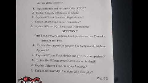 JAMMU UNIVERSITY SEM 4 Computer Application paper