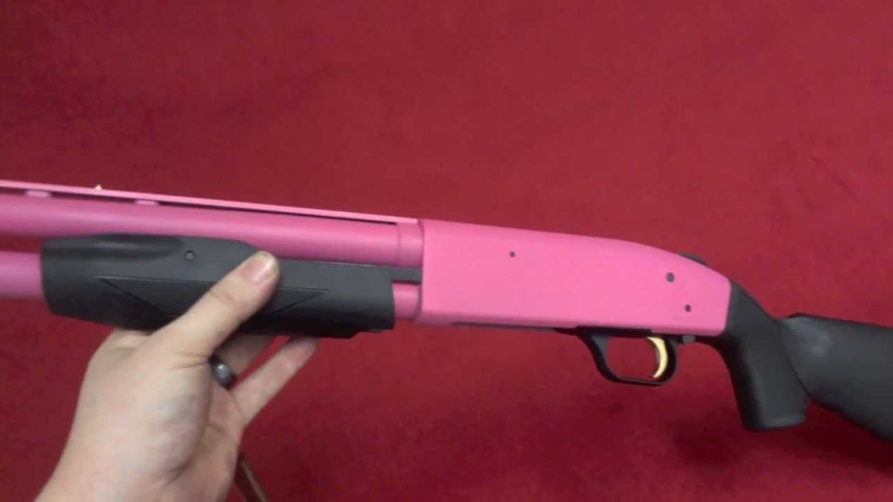 Mossberg 505 Youth, 20 Gauge, Prison Pink Cerakote.