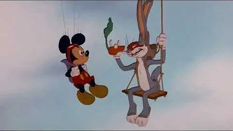 Mickey Mouse and Bugs Bunny in Who Framed Roger Rabbit
