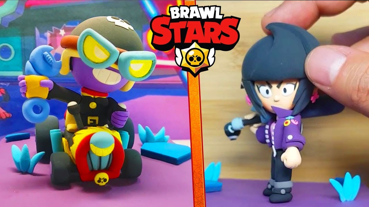 Top 3 Meilleurs Brawler Sur Brawl Stars En Polymer Clay 3 Youtube - comment faire desde brawl stars en pate a modeler