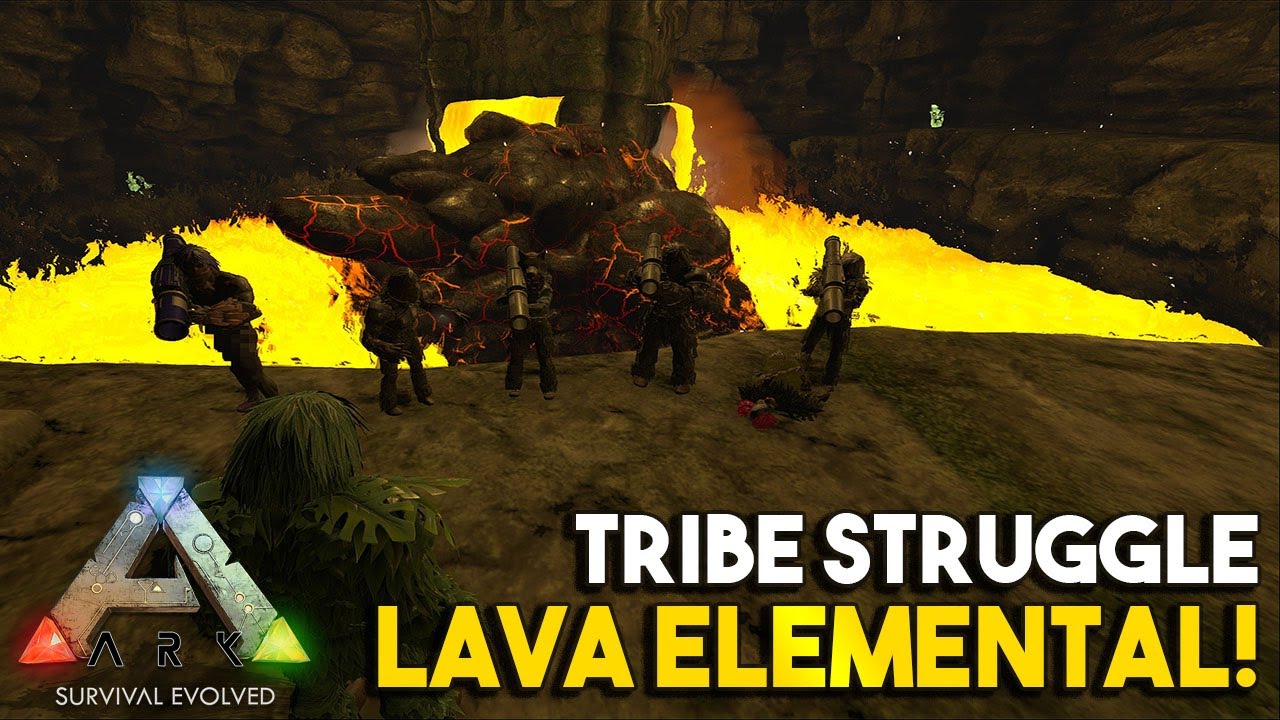 How To Beat Lava Elemental Ragnarok Tribe Struggle S2e5 Ark Survival Evolved Hod S Server Youtube