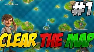 Let's play! Boom Beach - Clearing the map with Bruce (#1)