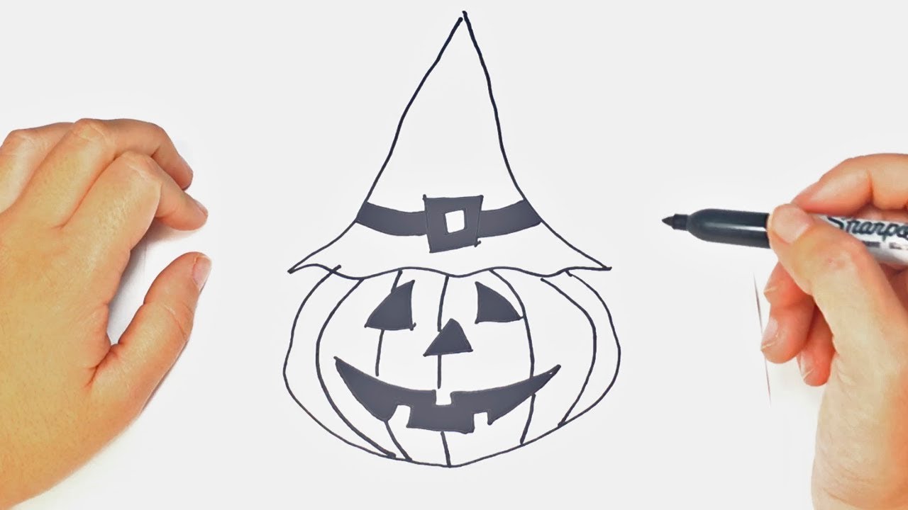 Dibujos de Halloween | Como dibujar una Calabaza - YouTube