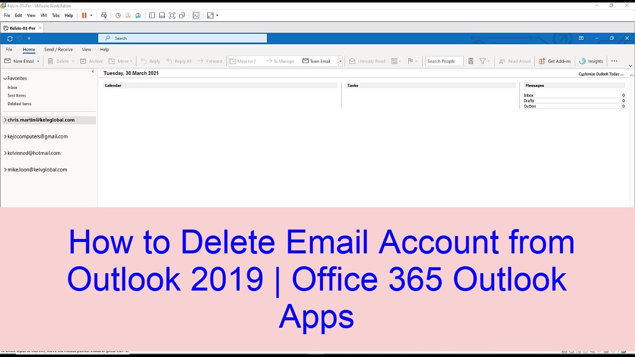 how to delete outlook account so i can open new