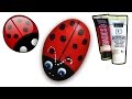 How to Paint Ladybug on Pebble/Rock | How to Draw and Color Kids TV