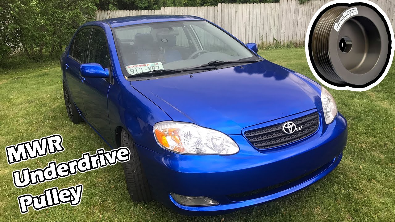 Установка шкива понижающего привода генератора MWR