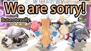 Shiraken unites and apologize.【Eng Sub/Hololive】