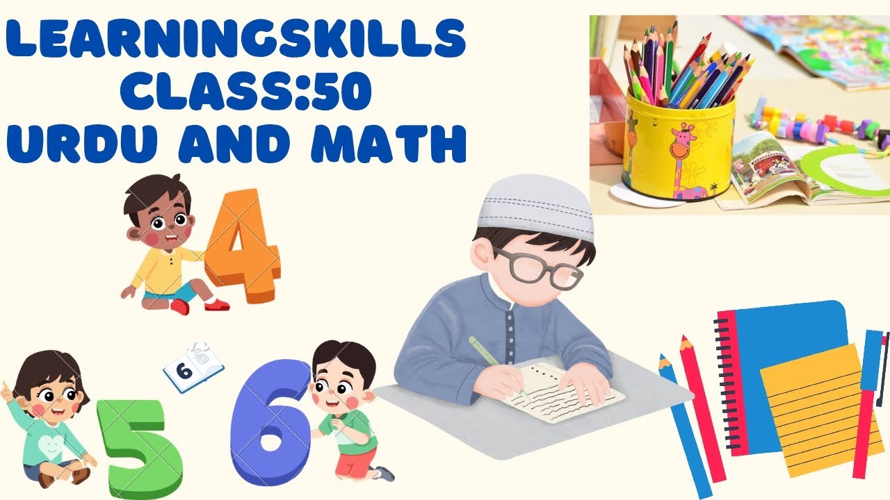 Class:50 Worksheet of Urdu and math||Playgroup and Nursery||