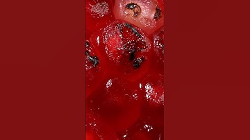 Pomegranate on fire | Macro #satisfying #macro #asmr #asmreating #closeup #zoom #experiment