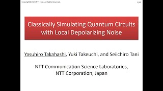 Takahashi et al. Classically Simulating Quantum Circuits with Local Depolarizing Noise