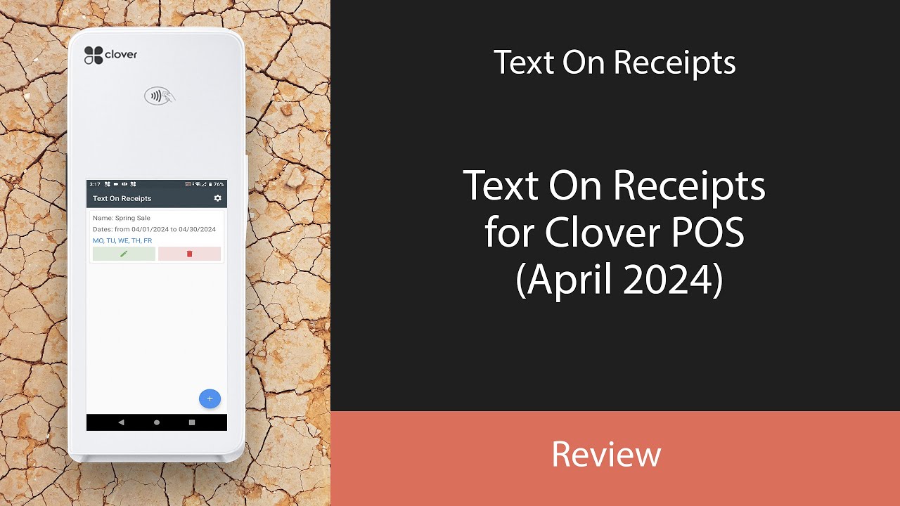Text On Receipts for Clover POS (April 2024) - YouTube