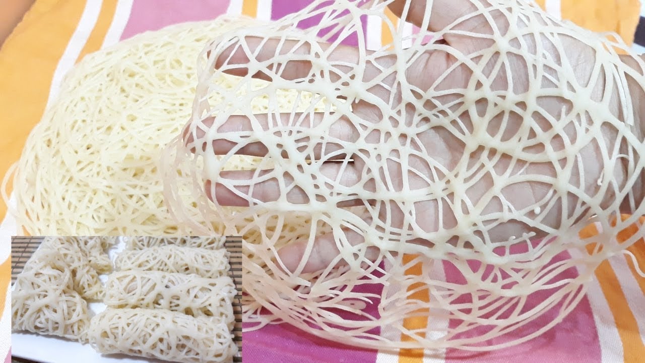 لأول مرة ورقة بسطيلة مشبكة بالعجينة السائلة سهلة وناجحة مع طريقة تحضير سكار وبريوات