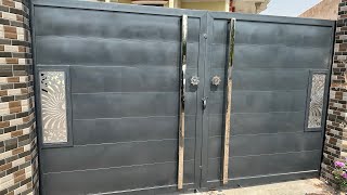 Super Heavy Mild Steel Modern Gate.|| 400 KG😱 Gate With Laser Cutting.💥💪🏻 screenshot 5