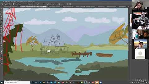 Digital Narrative Illustration- Week 9  Tuesday Review- Composition & Block In