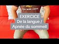 Exercice de kin pour la langue et lapne du sommeil kine apneedusommeil langue machoire