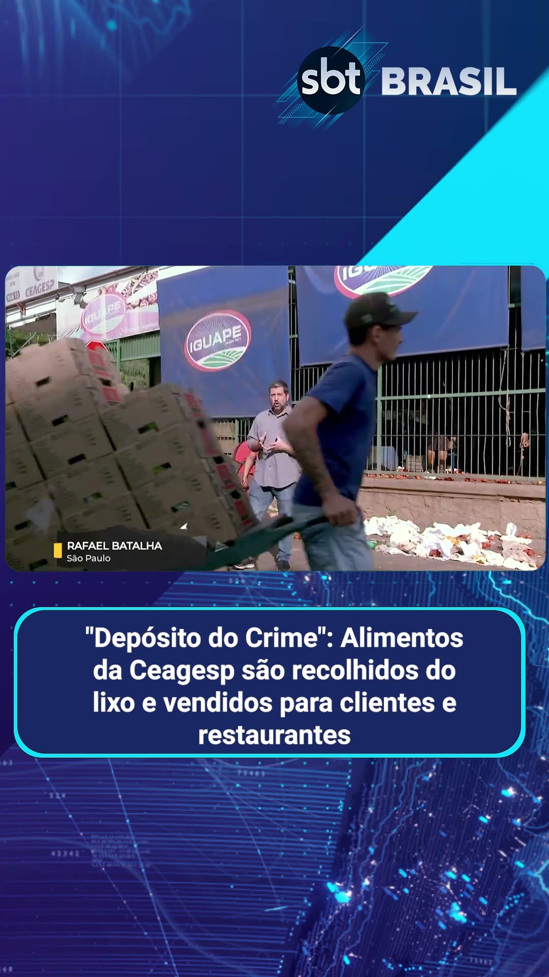 Alimentos descartados são recolhidos do lixo e vendidos no Ceagesp | SBT Brasil (11/03/25)