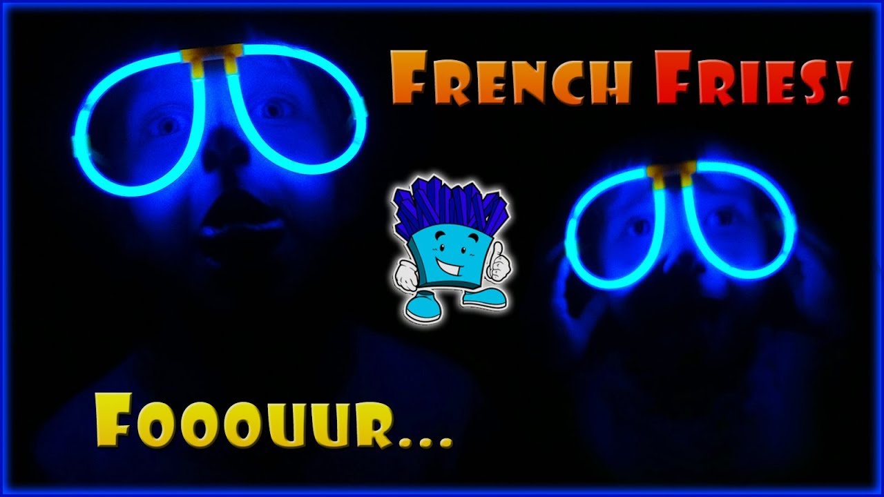 👓 We Play in the DARK with GLOW GLASSES 👓 fries logo