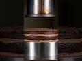 Hydraulic Press vs chocolate cake 100-Ton Compression Test #reels #shortvideo #crush