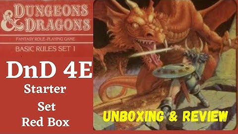 Dungeons and Dragons 4E Red Box Starter Set Unboxing and Review