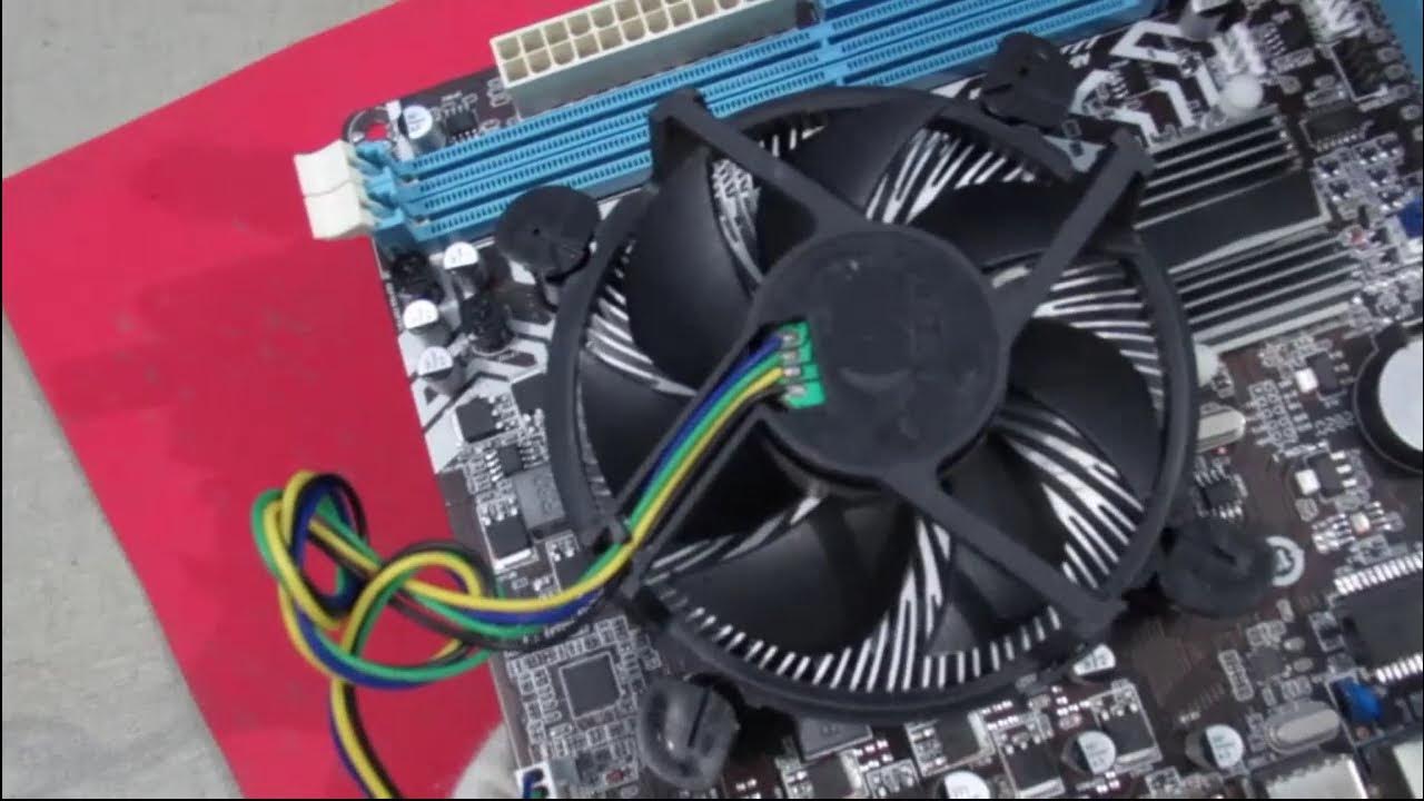 How to install intel CPU heatsink and fan? Installing stock CPU