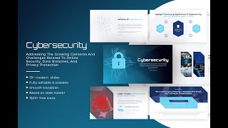 Cybersecurity Presentation Template- Free presentation Template- Free Powerpoint Template