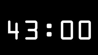 43 Minute Timer with Alarm (Count Up Stopwatch)