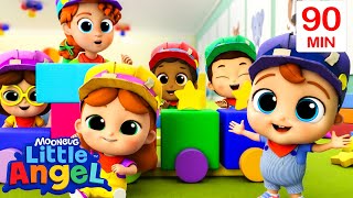 Construction Shapes And Colors | Nursery Rhymes for kids - Little Angel