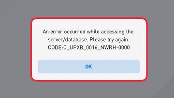 Fix An error occurred while accessing the server/database CODE:C_UPXB_0016_NWRH in E Football Pes 21