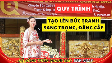 Quy trình tạo nên bức tranh đồng sang trọng và đẳng cấp tại xưởng tranh đồng Thiên Quang Bảo