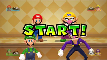 Mario Party 9 - Step It Up - Mario, Luigi vs Wario & Waluigi Gameplay | Cartoons Mee