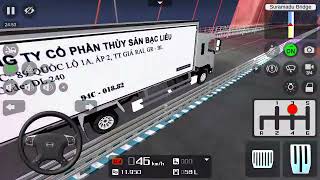 GAME LAY XE ĐEMO XE HINO THÙNG ĐÔNG LẠNH VÀ TRẢI NGHIỆM CẦU CẦN THƠ LÚT GIỮA ĐIÊM ! screenshot 4