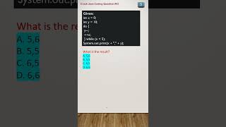 #43 java interview questions and answers | java assessment questions n answers #coding#javainterview
