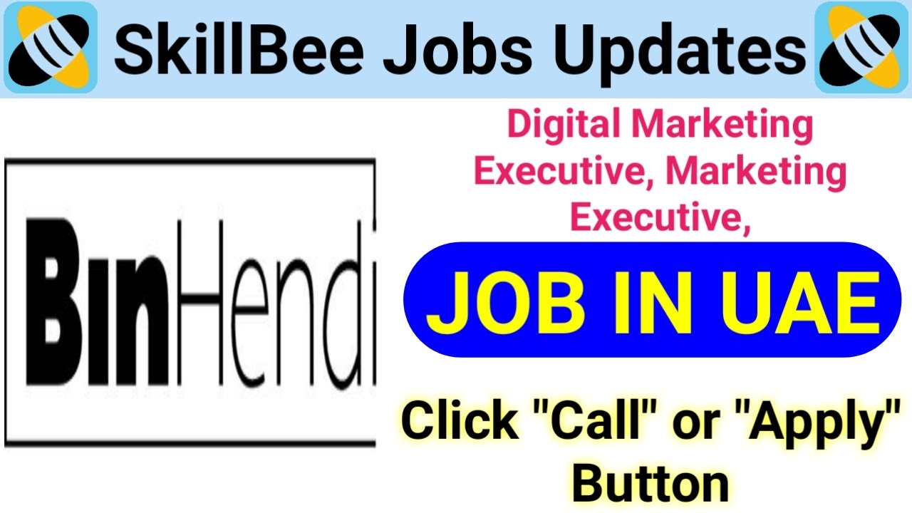4589 JOB IN UAE company BinHendi Enterprises looking for a Digital Performance and Marketing Analyst