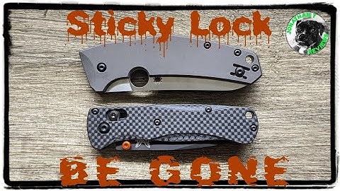 Easily Eliminate Knife Lock Stick - Demonstrated on a Benchmade Axis Lock and Spyderco Frame Lock